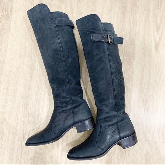 Fendi black leather over the knee tall boots Sz 39 - Picture 5 of 8